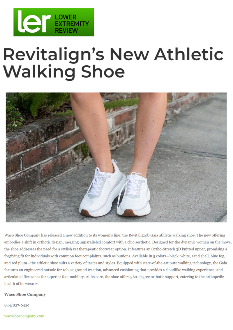 Revitalign’s New Athletic Walking Shoe